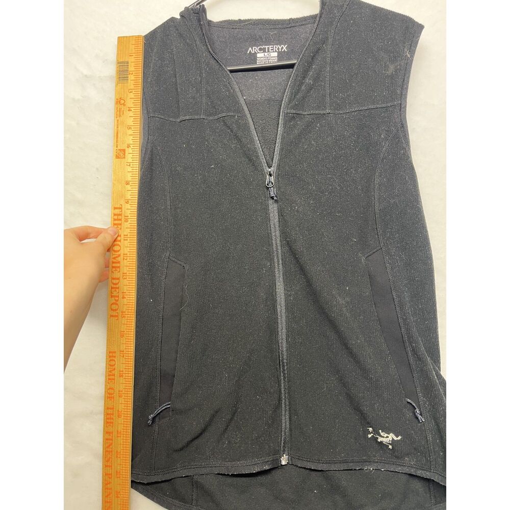 ARC'TERYX Womens hooded black vest size Large - Picture 5 of 6